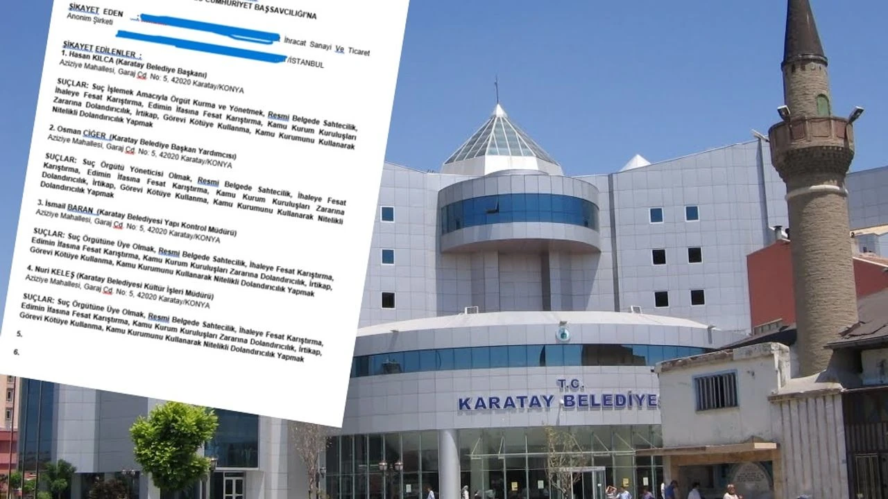Karatay Belediyesi’ne suç örgütü suçlaması